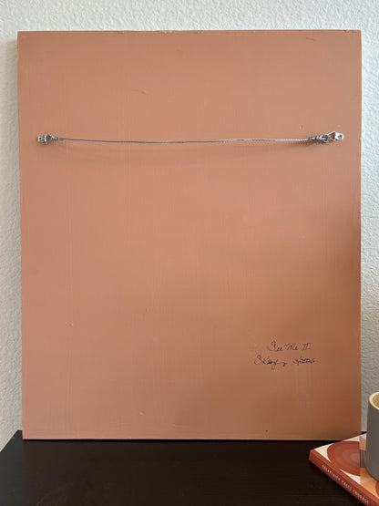 See Me ll  -  24" x 20" x 3/4"  -  Latex and acrylic on salvaged wood panel